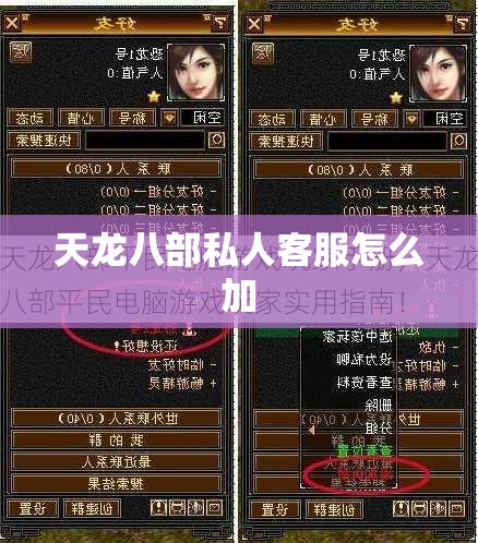 天龙八部私人客服怎么加
