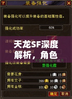 天龙SF深度解析，角色命名技巧与隐藏福利