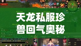 天龙私服珍兽回气奥秘竟无人知晓？